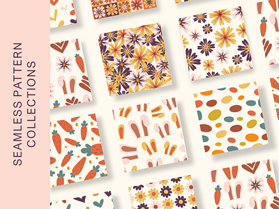 Easter Day Seamless Pattern Collections