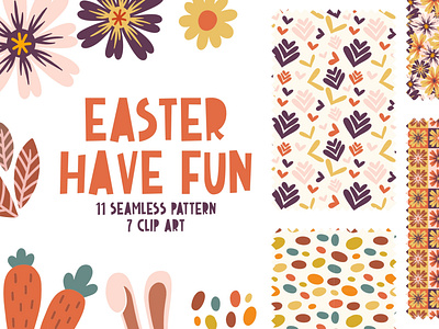 Easter Have Fun - Seamless Pattern