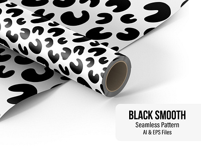 Black Smooth - Seamless Pattern