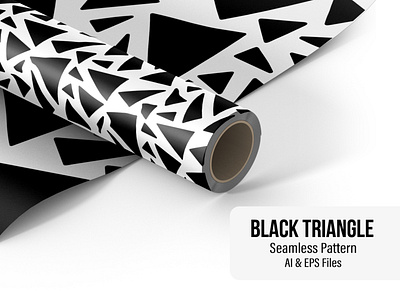 Black Triangle - Seamless Pattern