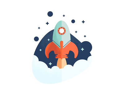 Spaced Out design illustration vector