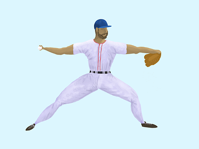 The Pitch baseball illustration people procreate