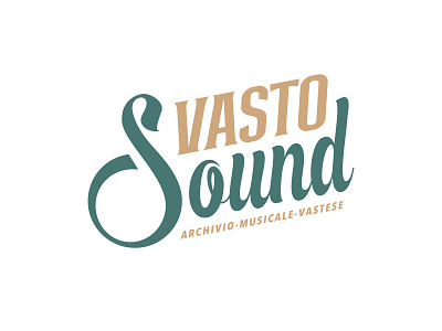 Vasto Sound logo branding lettering logo typography