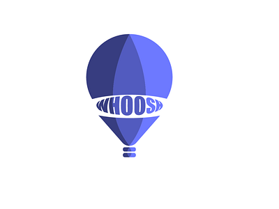 WHOOSH hot air baloon company ( daily logo challenge ) art design flat icon illustration illustrator logo minimal typography vector
