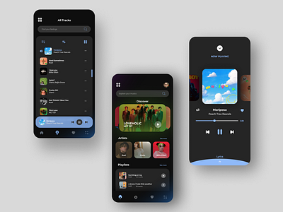 Music Player app design listen mobile mobile app mobile app design mobile design mobile ui music player song ui