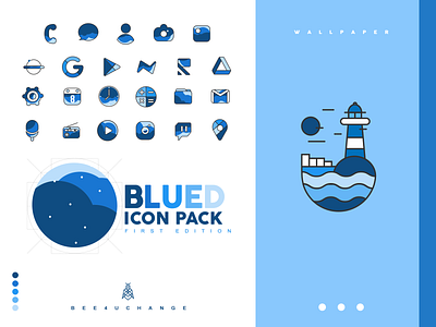Blued Icon app design icon icon design icon set icons illustration mobile mobile app mobile app design vector