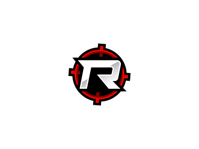 R+shot concept logo black branding design esports illustration illustrator logo logotype vector web
