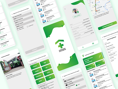 Puskesmas Kota Depok Mobile Apps design graphic design mobileapp ui ux