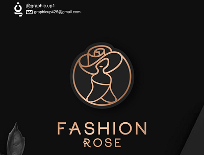 fashion rose agency awesome logo beauty brand branding design fashion icon line art logo logodesign logos luxury rose rose gold simple logo vector