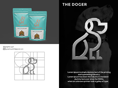 THE DOGER agency animal brand branding companylogo design dog feed graphic design icon logo logos vector