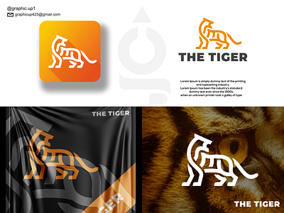 THE TIGER LOGO agency america animal apparel artist brandidentity branding clothingbrand graphic design icon lineart logo logodesigner logodesigns logoplace logos luxury newyork tiger vector