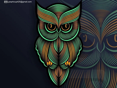 OWL LINEART LOGO agency animal artis bird brand branding design dribbble icon illustration lineart logo logos owl owl logo vector