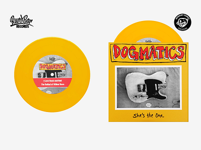 The Dogmatics “She’s the One” Vinyl & Digital EP Design boston cd music package design packaging rumbarrecords thedogmatics vinyl