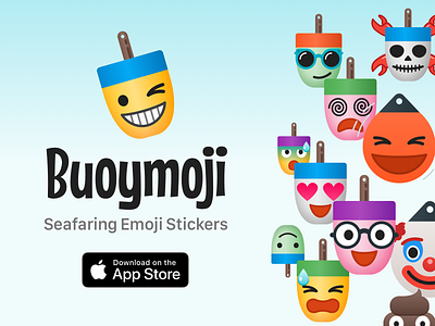 Buoymoji - Nautical Themed Emoji Sticker Packs app buoy buoys emoji emojis icon illustration messaging