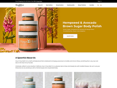 Body Product Website graphic design ui