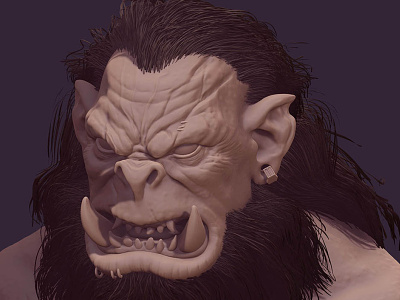 Warcraft Orc Sculpting