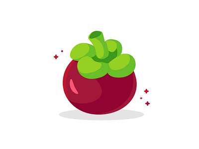 Mangosteen design fruit icon illustration illustration art illustration design illustrator logo mangosteen vector