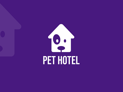 Pet hotel art branding clean company logo creative logo design graphic design hotel logo logo design pet simple