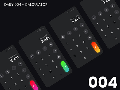 Daily UI #004 - Calculator 004 100daychallenge daily ui dailyui design ui ux