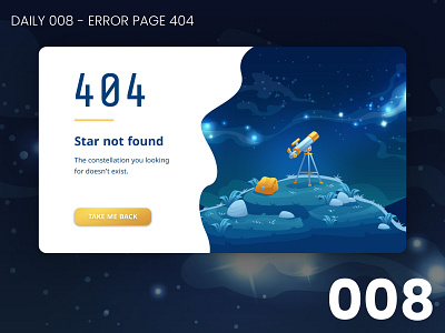 Daily UI #008 - Error page 404 008 100daychallenge daily ui dailyui design illustration ui