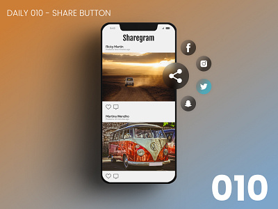 Daily UI #010 - Share button