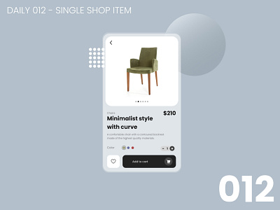 Daily UI #012 - Single shop item