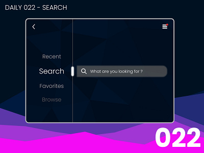 Daily UI #022 - Search 022 100daychallenge app daily ui dailyui design illustration search tablet ui