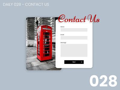 Daily UI #028 - Contact us 028 100daychallenge daily ui dailyui design ui