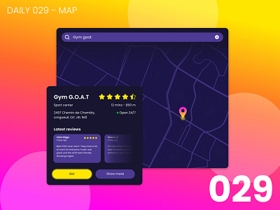 Daily UI #029 - Map 029 100daychallenge app daily ui dailyui design map ui