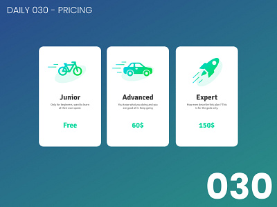 Daily UI #030 - Pricing