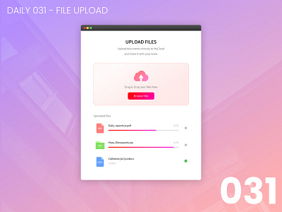 Daily UI #031 - File upload 100daychallenge app daily ui dailyui design file upload ui