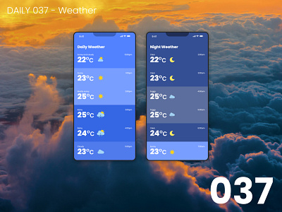 Daily UI #037 - Weather 100daychallenge daily ui dailyui design ui weather