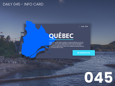 Daily UI #045 - Info card