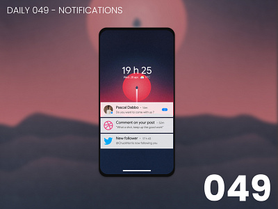 Daily UI #049 - Notifications 100daychallenge daily ui dailyui ui