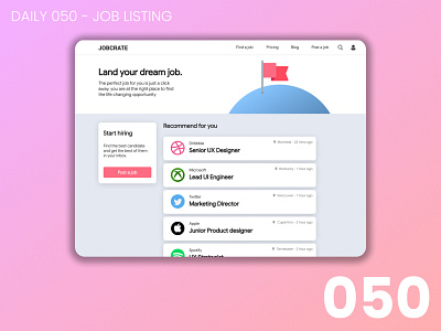 Daily UI #050 - Job listing