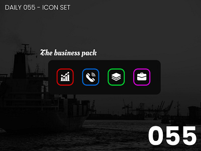 Daily UI #055 - Icon set 100daychallenge daily ui dailyui ui