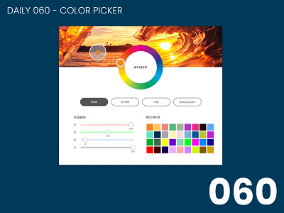 Daily UI #060 - Color picker 100daychallenge daily ui dailyui ui