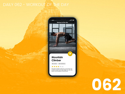 Daily UI #062 - Workout of the day