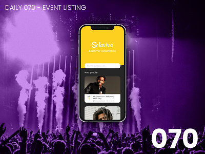 Daily UI #070 - Event listing 100daychallenge daily ui dailyui ui