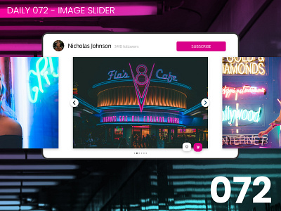 Daily UI #072 - Image slider 100daychallenge daily ui dailyui ui
