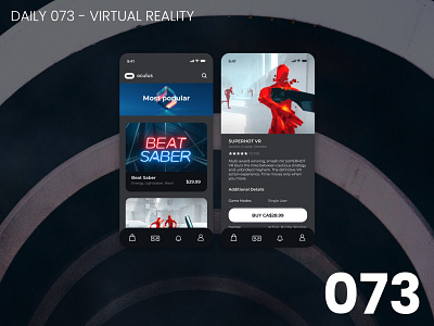 Daily UI #073 - Virtual reality 100daychallenge daily ui dailyui ui vr