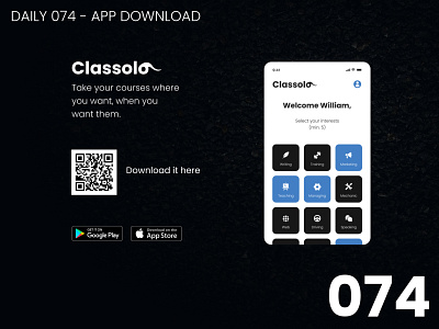 Daily UI #074 - App download 100daychallenge app daily ui dailyui design ui
