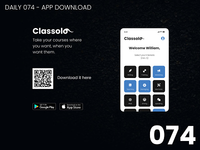 Daily UI #074 - App download