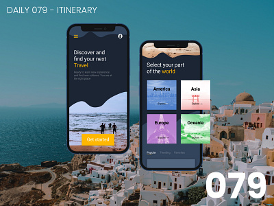 Daily UI #079 - Itinerary 100daychallenge app daily ui dailyui design ui