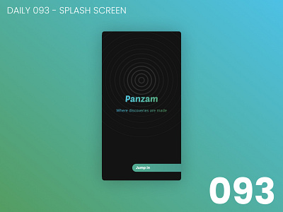 Daily UI #093 - Splash screen 100daychallenge app daily ui dailyui design ui