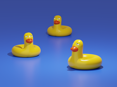 Duck 3d Blender 3d animation art design graphic design illustration анимация графический дизайн