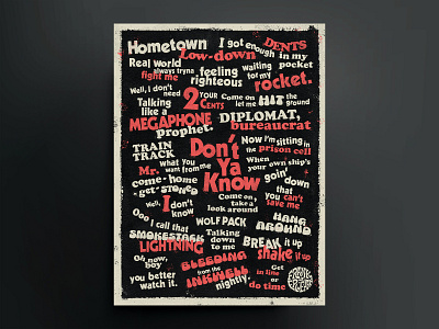 Don't Ya Know - Lyrics Poster