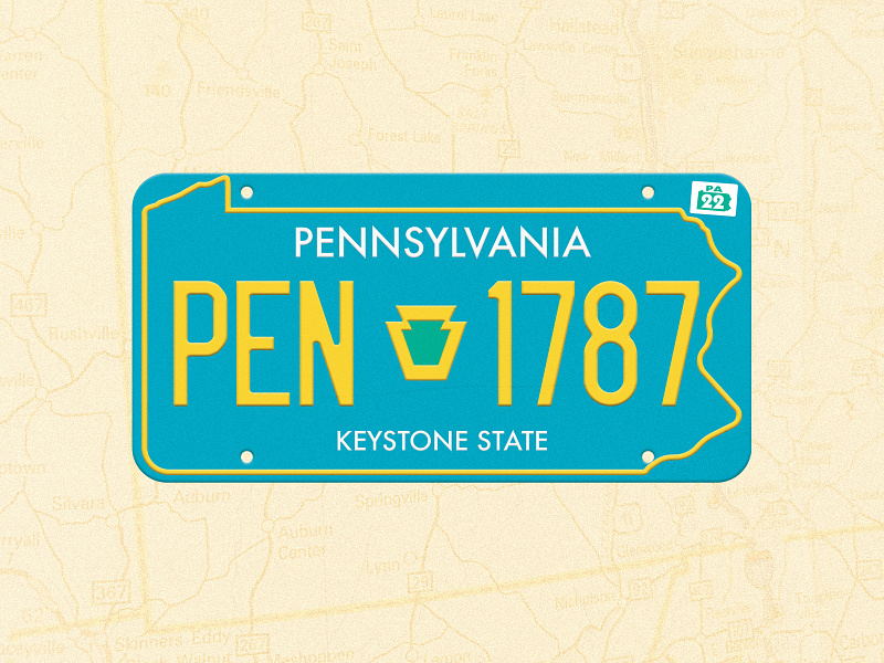 Pa License Plate designs, themes, templates and downloadable graphic