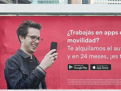 Uils billboard branding fintech mobile app