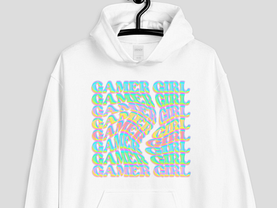 Gamer Girl Hoodie badge logo badges clothes clothing brand clothing design gamer gamer logo gamer merch gamergirl gaming hoodie hoodie hoodie design hoodie template merch merch design merchandise merchandise design shirt design twitch merch